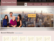 Tablet Screenshot of cbtaylorfuneralhome.com